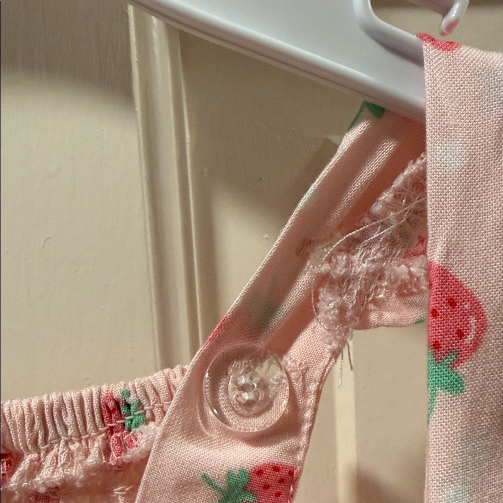 Hello Kitty Pink Strawberry Adjustable Jumpsuit with Pockets - Picture 9 of 9